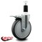 Service Caster 6'' Thermoplastic Rubber Swivel 1-3/8'' Expanding Stem Caster Total Lock Brake SCC-EXTTL20S614-TPRB-138 - alternate 3